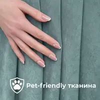 Комплект штор 2 шт 150х260 см, Soft Velvet Lux штори, гардини, портьєри на шторній тасьмі V-26 ментол