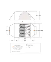 Палатка четырехместная Vango Mokala 450 Mineral Green (TETMOKALA000001)