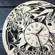 Оригинальные часы из дерева настенные «Kingdom Hearts»