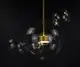 Люстра светодиодная подвесная LED светильник для квартиры на потолок лэд 26330 Бронза 50-180х51х51 см.