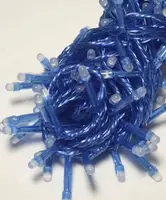 Светодиодная гирлянда 88 LED классическая 5 мм длина 6.6 метров однотон свет синий (1183-02)