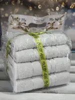 4в1 Gri  набір рушників (2 банних, 2 обличча) Mame Туреччина