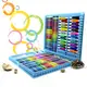 Набор для рисования Lesko Super Mega Art Set 168 предметов Blue Карандаши Краски Мелки Бумага Футляр