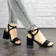 Женские босоножки на каблуке Fashion Bayou 1641 39 размер 25 см Черный