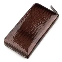 Гаманець жіночий ST Leather 18398 (S4001A) з ременем на зап'ястя Коричневий