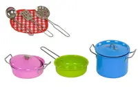 Игровой набор посуды Kitchen, металлический, 9 предметов. Multicolor (84357)