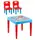 Дитячий стіл з двома стільчиками Pilsan, 51х51х46 см. Blue (76439)