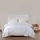 Постельное белье сатин premium Lotus Home - Queena белый евро