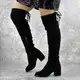 Ботфорты женские Fashion Parry 2150 40 размер 25,5 см Черный