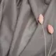Ткань тюль однотонная Вуаль Silk V-A27 сірий беж