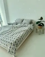 Постільна білизна євро Dushka Home Сатин 20786 200х220 см