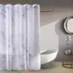 Тканевая шторка для ванной комнаты MARBLE ROSE, без колец. Размер 200х180