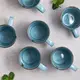 Набір із 6 чашок Ardesto Bagheria Misty blue 360 мл