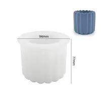 Силіконова форма для свічника зі смоли, глини, воску 72 х 70 мм «silicone mold-3»