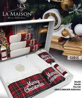 Набор полотенец новогодний La Maison c ароматом Sris (3 шт)