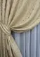 Комплект (2шт. 1,45х1,7м) коротких штор жаккард. Цвет кремовый. Код 1583ш 35-0285