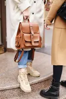 Женский рюкзак casual экокожа КОРИЧНЕВЫЙ