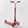 Самокат трехколесный "Best Scooter", складной алюминиевый руль, 4 колеса PU со светом. Red (99639)