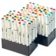 Скетч маркеры 80 штук двухсторонние спиртовые Touch Multicolor + Альбом для скетчинга А5 на 50 листов