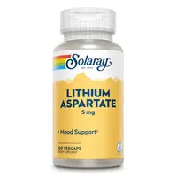 Витамины и минералы Solaray Lithium Aspartate 5 mg, 100 вегакапсул