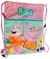 Сумка для обуви, котомка, детский рюкзак Peppa Pig, Свинка Пеппа розовый