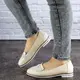 Мокасины женские кожаные Fashion Josie 1800 39 размер 24,5 см Бежевый