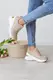 Сникеры женские Fashion Nega 3192 40 размер 25,5 см Бежевый