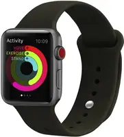 Ремінець UWatch Silicone Strap для Apple Watch 38/40 mm Dark Olive