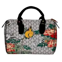 Сумка бочонок Barrel Желтая птичка на ветке 28x18x17 см (SB_TFL018_BL)