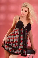 Комплект белья женский пеньюар и трусы код П743