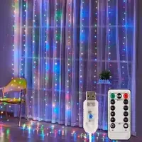 Світлодіодна гірлянда штора USB SK 71007509 3х3 м мультиколор