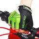Перчатки велосипедные Nuckily PC01 XL Green без пальцев спортивные велоперчатки