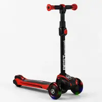 Самокат триколісний Best Scooter MAXI алюмінієве кермо, колеса PU зі світлом. Red (102924)