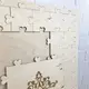 Большой паззл пожеланий из дерева на свадьбу