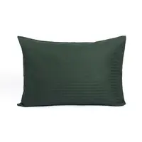 Наволочки Iris Home Готель - Сатін Страйп 1*1 смарагд 50*70 (2шт)