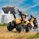 Конструктор LEGO® City Жёлтый экскаватор-погрузчик — строительная игрушка, 301 деталь (60480)