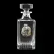Сет для виски Boss Crystal «Казак» графин с казаком, 4 стакана с платиной, накладки серебро и золото