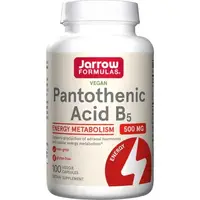 Витамины и минералы Jarrow Formulas Pantothenic Acid 500 mg, 100 вегакапсул