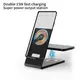 Зарядка Qi 4in1 Transparent magnetic wireless charger T05 |Phone/Watch/Earphones, 15W Max|