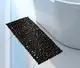 Коврик для душа и ванной комнаты силиконовый,антискользящий в ванную прямоуголный 40х88 см,чёрный