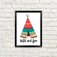 Постер в рамке Wild and free 15x21 см, A5 (MT5_18M023)