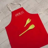 Фартук "#Mumlife", Красный, английский