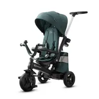 Велосипед детский трехколесный с родительской ручкой KiderKraft EASYTWIST Midnight Green / Коляска толокар