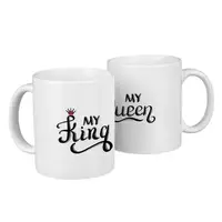 Парные кружки для двоих My king. My queen 330 мл (KR2_24F003)
