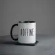 Кружка "#offine", Черный, английский, Деревянная подарочная коробка с гравировкой, 330 мл
