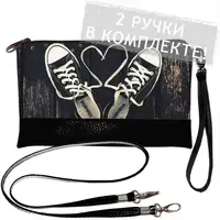 Клатч через плечо Кеды 25x15 см (KL_GL_L107_BL)