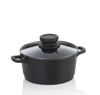 Кастрюля с крышкой Kela Atura 15171 24 см 3.2 л черная