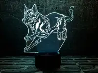 Сменная пластина для 3D светильников "Немецкая овчарка 2" 3DTOYSLAMP