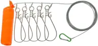 Кукан Bratfishing тип 07 в сумке, серебряный тросик