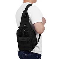 Сумка тактична військова Molle 9220 20х28х12 см чорна